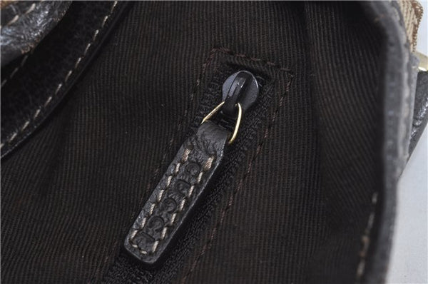 Authentic GUCCI Abbey Shoulder Tote Bag GG Canvas Leather 130736 Brown J4233