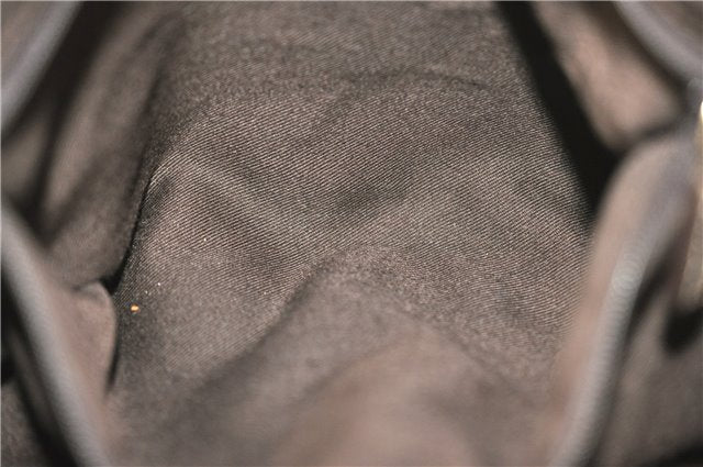 Authentic GUCCI Abbey Shoulder Tote Bag GG Canvas Leather 130736 Brown J4233