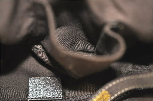 Authentic GUCCI Abbey Shoulder Tote Bag GG Canvas Leather 130736 Brown J4233