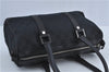 Authentic GUCCI Boston Hand Bag Purse GG Canvas Leather 30458 Black J4234