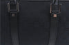Authentic GUCCI Boston Hand Bag Purse GG Canvas Leather 30458 Black J4234
