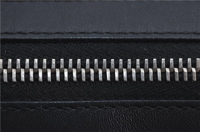 Authentic GUCCI Boston Hand Bag Purse GG Canvas Leather 30458 Black J4234