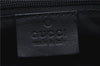 Authentic GUCCI Boston Hand Bag Purse GG Canvas Leather 30458 Black J4234