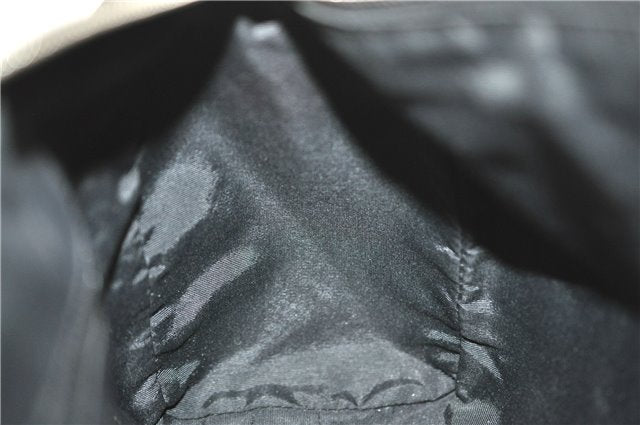 Authentic GUCCI Boston Hand Bag Purse GG Canvas Leather 30458 Black J4234