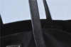 Authentic PRADA Nylon Tessuto Leather Shoulder Tote Hand Bag Black J4235