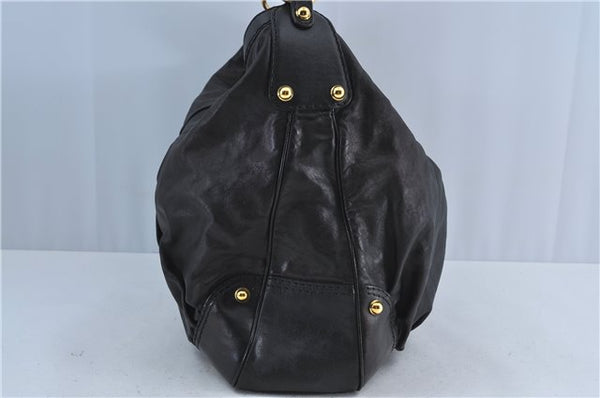 Authentic GUCCI Shoulder Hand Bag Leather 203542 Black J4237