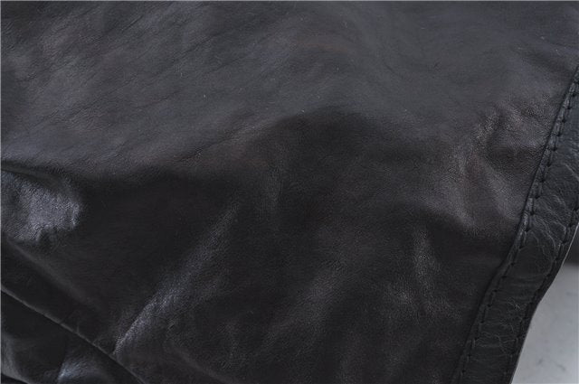 Authentic GUCCI Shoulder Hand Bag Leather 203542 Black J4237