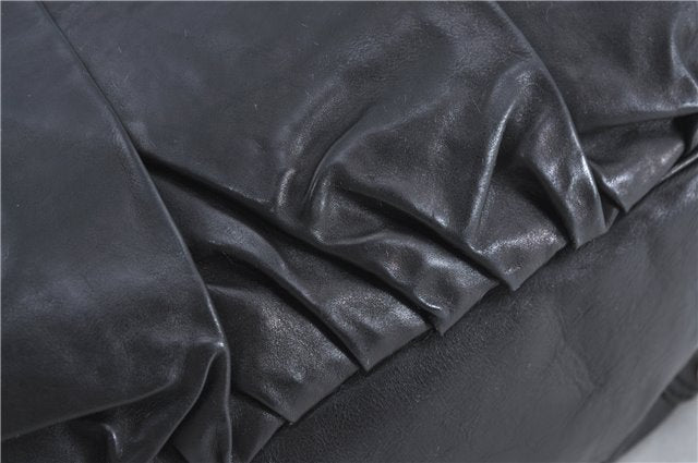 Authentic GUCCI Shoulder Hand Bag Leather 203542 Black J4237