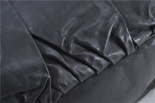 Authentic GUCCI Shoulder Hand Bag Leather 203542 Black J4237