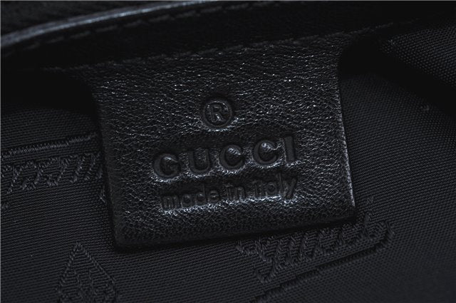 Authentic GUCCI Shoulder Hand Bag Leather 203542 Black J4237