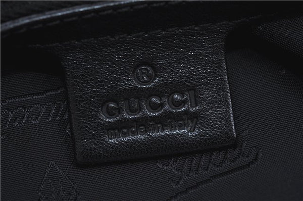 Authentic GUCCI Shoulder Hand Bag Leather 203542 Black J4237