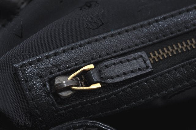 Authentic GUCCI Shoulder Hand Bag Leather 203542 Black J4237