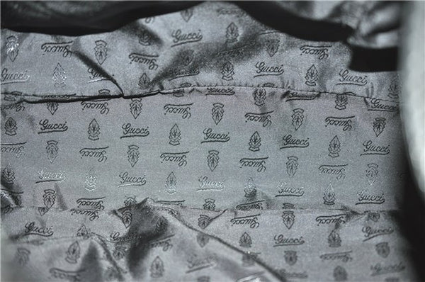 Authentic GUCCI Shoulder Hand Bag Leather 203542 Black J4237