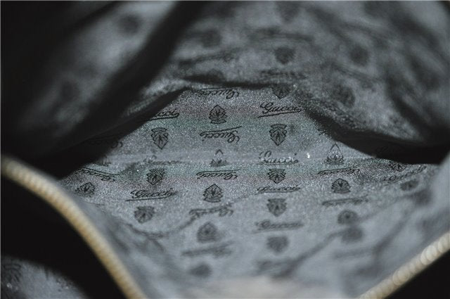 Authentic GUCCI Shoulder Hand Bag Leather 203542 Black J4237