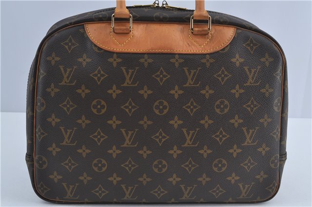 Authentic Louis Vuitton Monogram Deauville Hand Bag M47270 LV J4244