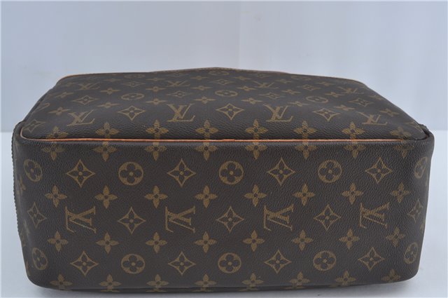 Authentic Louis Vuitton Monogram Deauville Hand Bag M47270 LV J4244