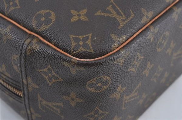 Authentic Louis Vuitton Monogram Deauville Hand Bag M47270 LV J4244