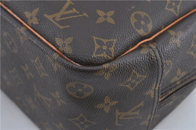 Authentic Louis Vuitton Monogram Deauville Hand Bag M47270 LV J4244