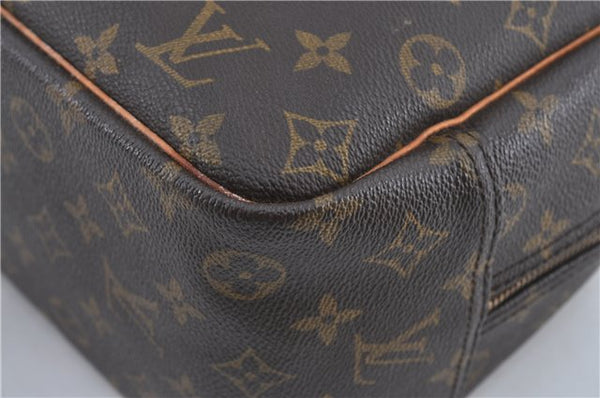 Authentic Louis Vuitton Monogram Deauville Hand Bag M47270 LV J4244