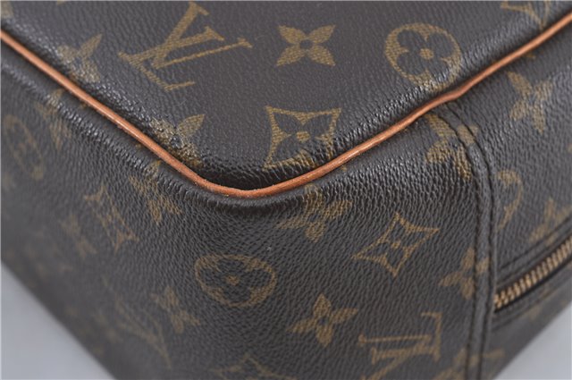 Authentic Louis Vuitton Monogram Deauville Hand Bag M47270 LV J4244