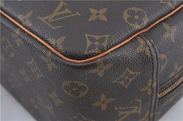Authentic Louis Vuitton Monogram Deauville Hand Bag M47270 LV J4244
