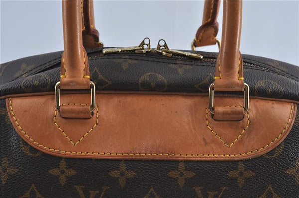 Authentic Louis Vuitton Monogram Deauville Hand Bag M47270 LV J4244