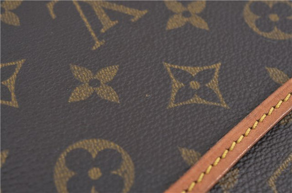 Authentic Louis Vuitton Monogram Deauville Hand Bag M47270 LV J4244