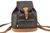 Authentic Louis Vuitton Monogram Montsouris MM Backpack M51136 LV J4245