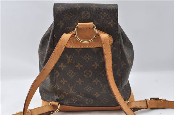 Authentic Louis Vuitton Monogram Montsouris MM Backpack M51136 LV J4245