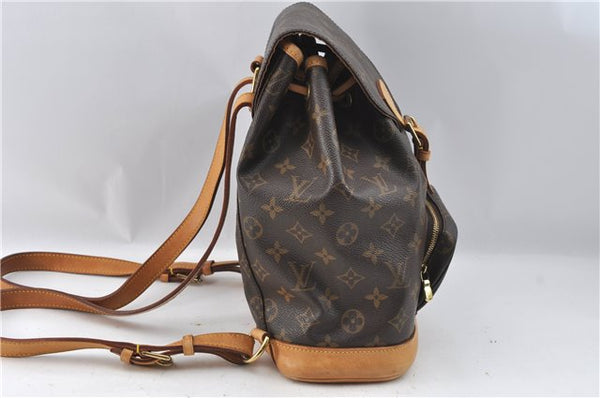 Authentic Louis Vuitton Monogram Montsouris MM Backpack M51136 LV J4245