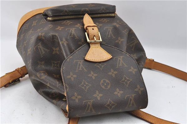 Authentic Louis Vuitton Monogram Montsouris MM Backpack M51136 LV J4245