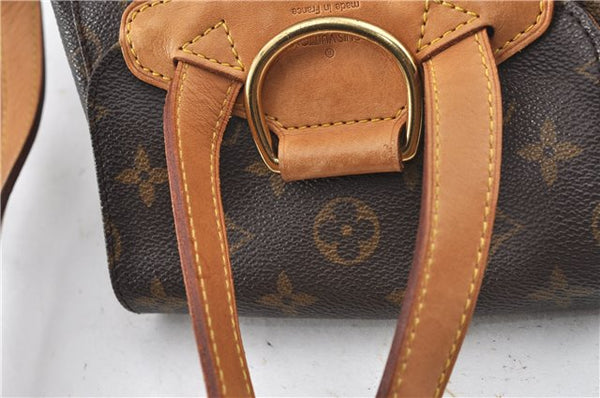 Authentic Louis Vuitton Monogram Montsouris MM Backpack M51136 LV J4245