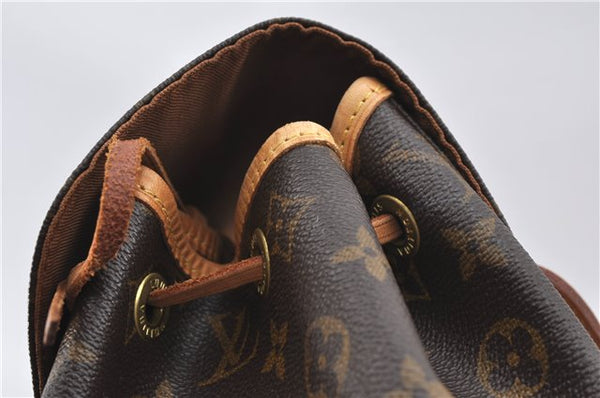Authentic Louis Vuitton Monogram Montsouris MM Backpack M51136 LV J4245