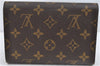 Authentic Louis Vuitton Monogram Porte Tresor Etui Papier Wallet M61202 LV J4247