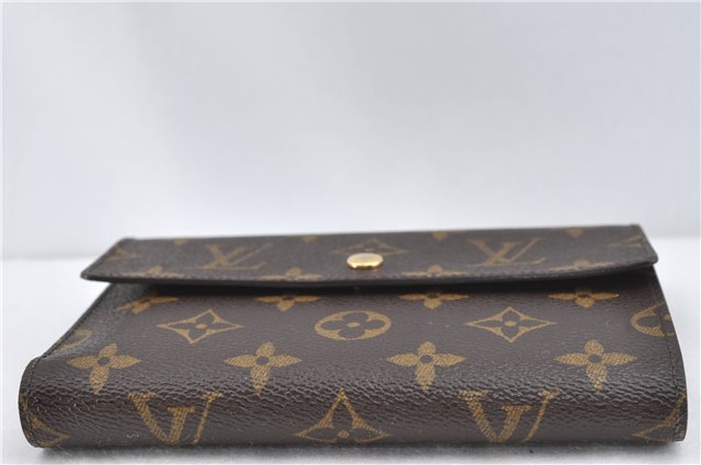 Authentic Louis Vuitton Monogram Porte Tresor Etui Papier Wallet M61202 LV J4247