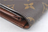 Authentic Louis Vuitton Monogram Porte Tresor Etui Papier Wallet M61202 LV J4247