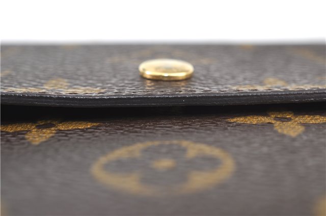 Authentic Louis Vuitton Monogram Porte Tresor Etui Papier Wallet M61202 LV J4247