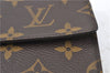 Authentic Louis Vuitton Monogram Porte Tresor Etui Papier Wallet M61202 LV J4247