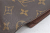 Authentic Louis Vuitton Monogram Porte Tresor Etui Papier Wallet M61202 LV J4247