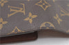 Authentic Louis Vuitton Monogram Porte Tresor Etui Papier Wallet M61202 LV J4247