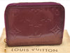 Authentic Louis Vuitton Vernis Zippy Coin Purse Wallet Purple M90143 LV J4248