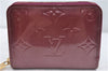 Authentic Louis Vuitton Vernis Zippy Coin Purse Wallet Purple M90143 LV J4248