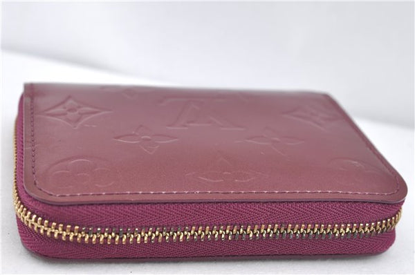 Authentic Louis Vuitton Vernis Zippy Coin Purse Wallet Purple M90143 LV J4248