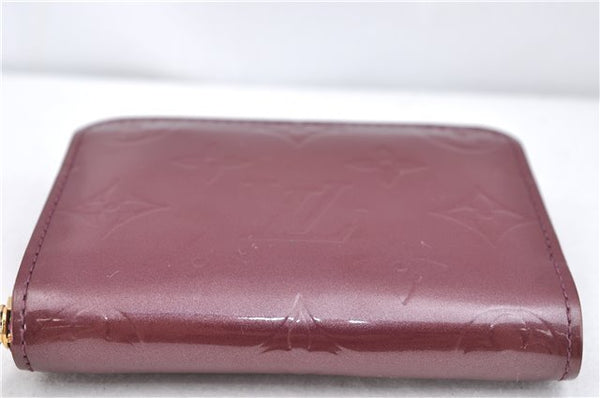 Authentic Louis Vuitton Vernis Zippy Coin Purse Wallet Purple M90143 LV J4248