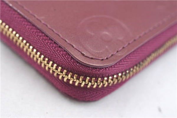 Authentic Louis Vuitton Vernis Zippy Coin Purse Wallet Purple M90143 LV J4248