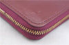 Authentic Louis Vuitton Vernis Zippy Coin Purse Wallet Purple M90143 LV J4248