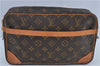 Authentic Louis Vuitton Monogram Compiegne 28 Clutch Hand Bag M51845 LV J4260