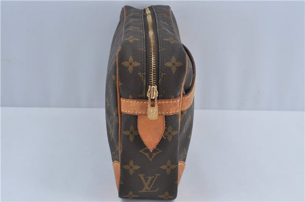Authentic Louis Vuitton Monogram Compiegne 28 Clutch Hand Bag M51845 LV J4260