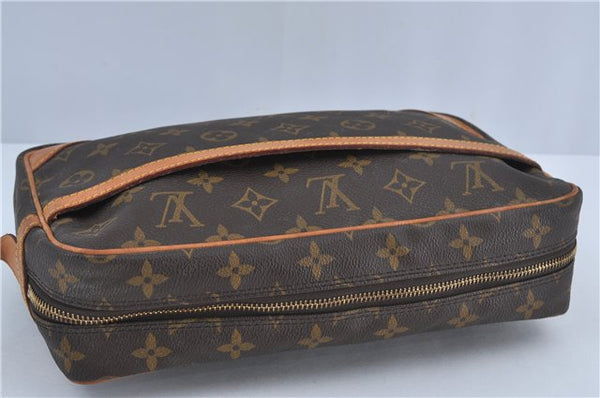 Authentic Louis Vuitton Monogram Compiegne 28 Clutch Hand Bag M51845 LV J4260