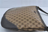 Authentic GUCCI GG Crystal Shoulder Crossbody Bag PVC Leather 272380 Brown J4280